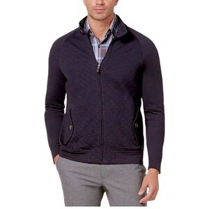 Tasso Elba Men's Black Quilted Sweater in XXL